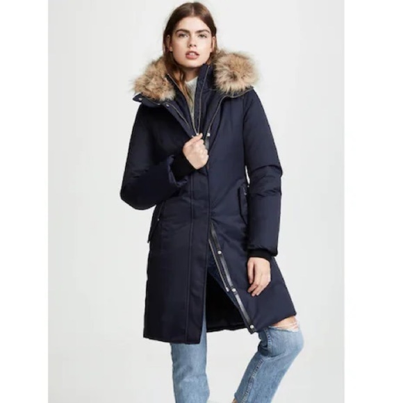 Mackage Kerry Down Parka in Navy - Picture 13 of 16